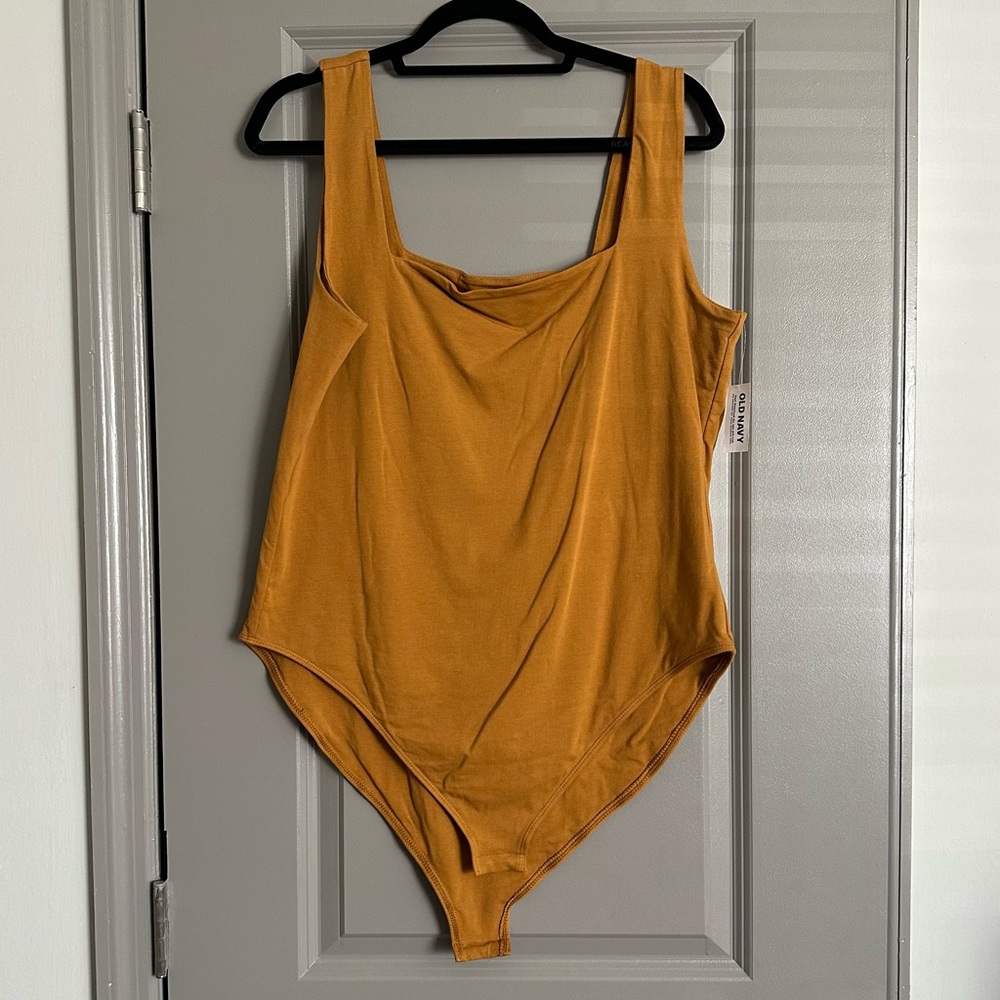 Old Navy Mustard Bodysuit 2X NWT